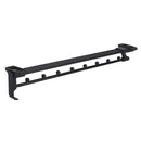 Y02 18 inch 8 Beads Wardrobe Hardware Push-Pull Hanging Rod Clothes Rail