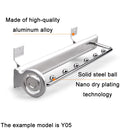 Y02 18 inch 8 Beads Wardrobe Hardware Push-Pull Hanging Rod Clothes Rail