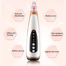 Electric Pore Cleaning Instrument Hot Compress To Export Acne Removing Blackhead Beauty Instrument(Black)