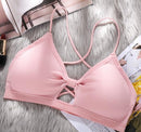 Yoga Bra Women Padded Sports Bra, Size:One Size(Pink)