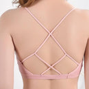 Yoga Bra Women Padded Sports Bra, Size:One Size(Pink)