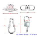 Hammock Hanging Chair Swing Sandbag Bag Hardware Accessories Spring + Hook