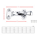 316 Stainless Steel Marine Hasp Hatch Door Lock Yacht Hardware Accessories, Specification: 113mm
