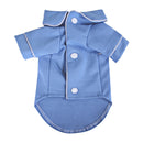 Dog Clothes Pet Pajamas Dog simulation Silk Pajamas, Size:S(Blue)