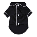 Dog Clothes Pet Pajamas Dog simulation Silk Pajamas, Size:M(Black)