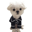 Dog Clothes Pet Pajamas Dog simulation Silk Pajamas, Size:L(Black)
