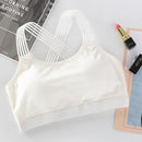 Beauty Back Cross Strapless Anti-Glare Tube Top, Size: One Size(White)