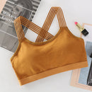 Beauty Back Cross Strapless Anti-Glare Tube Top, Size: One Size(Yellow)