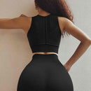 3 PCS Women Fitness Thicken Sports Bra Running Breathable Vest, Size:S(Black)
