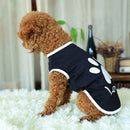 Pet Clothes Dog Love Pattern Vest Dog Clothes, Size:S(Black)