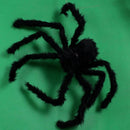 2 PCS Creative Halloween Party Black Plush Spider Decoration, Size:30cm