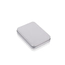 11.5x8.5x2.2cm Rectangular Metal Storage Box Tinplate Business Card Storage Box(Flat Cover)