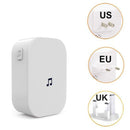M2D Wireless WiFi Doorbell Jingle Machine Intelligent Doorbell Voice Intercom Bell, Plug Standard:US Plug(White)