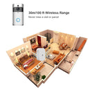 M2D Wireless WiFi Doorbell Jingle Machine Intelligent Doorbell Voice Intercom Bell, Plug Standard:US Plug(White)
