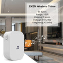 M2D Wireless WiFi Doorbell Jingle Machine Intelligent Doorbell Voice Intercom Bell, Plug Standard:UK Plug(White)