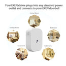 M2D Wireless WiFi Doorbell Jingle Machine Intelligent Doorbell Voice Intercom Bell, Plug Standard:EU Plug(White)