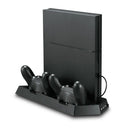 KJH PSLIM-03 Multi-function Host Bracket Cooling Fan Ultra-thin Machine Bracket Fan Charger for PS4 / SLIM Console