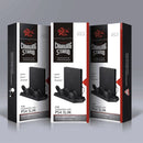 KJH PSLIM-03 Multi-function Host Bracket Cooling Fan Ultra-thin Machine Bracket Fan Charger for PS4 / SLIM Console