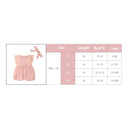 Summer Baby Girl Rompers Toddler Flare Sleeve Solid Lace Design Romper Jumpsuit with Headband, Size:70CM(Pink)