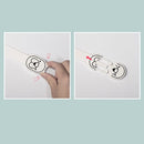 2 PCS Child Safety Protection Supplies Baby Cartoon Poster Safety Lock Drawer Anti-pinch Hand Protection Lock(Pink)