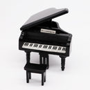 1:12 Mini House Toy Simulation Grand Piano Decoration(black)