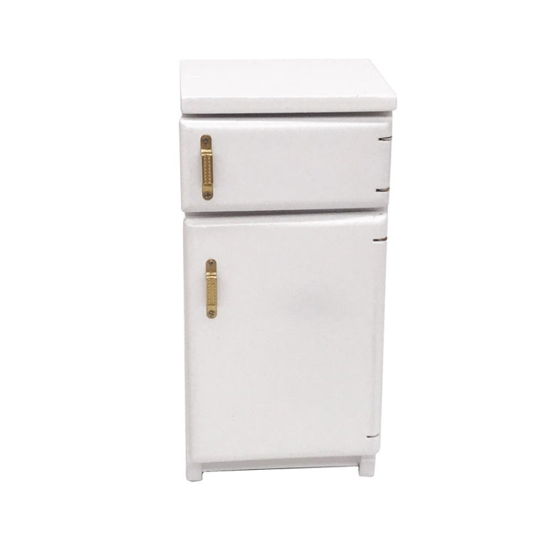 1:12 Doll House Mini Kitchen Model Refrigerator(White )