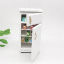 1:12 Doll House Mini Kitchen Model Refrigerator(White )