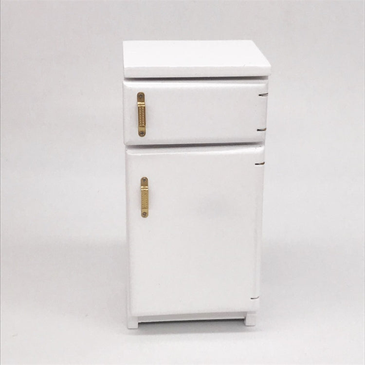 1:12 Doll House Mini Kitchen Model Refrigerator(White )