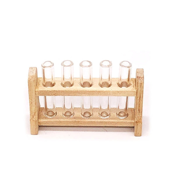 3 Sets 1:12 mini Doll House Dollhouse Iaboratory Glass Tube Test Tube Rack Miniature Food Play Scene Model