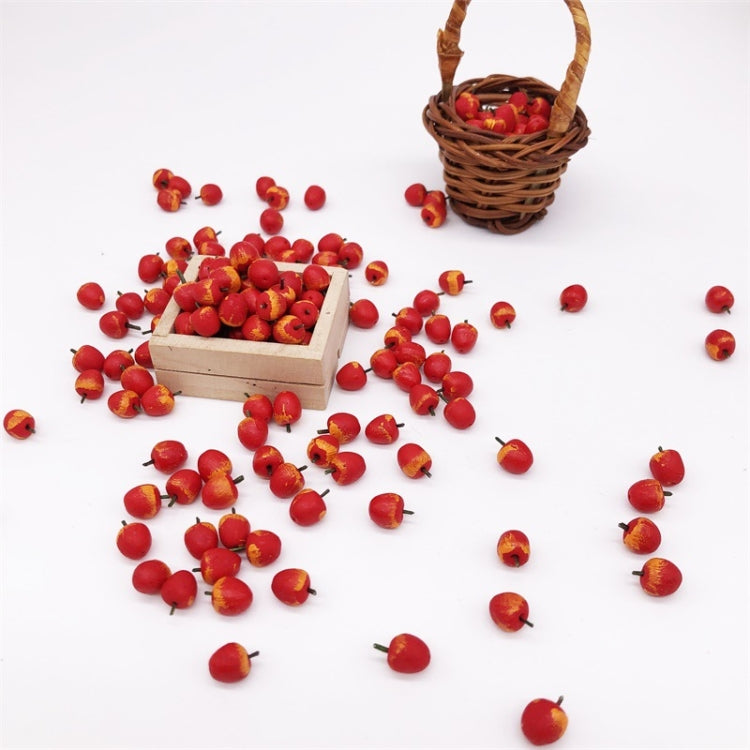 30 PCS / 3 Packs 1:12 Mini Doll House Kitchen Miniature Food Play Decoration Fruit Apple(Red)