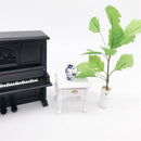 1:12 Mini Doll House Decoration Coffee Table Bedside Table(White )