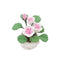 1:12 Mini House Toy Pocket Ornaments Simulation Potted Plant Rose(Pink and White)