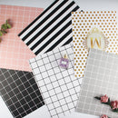 2 PCS Big Grid Card Food Shooting Props Photography Background(Black)