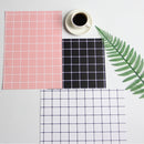 2 PCS Big Grid Card Food Shooting Props Photography Background(White)