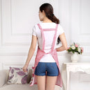 Home Adult Sleeveless Waterproof Grid Anti-oil Aprons with Double Pocket(Green)