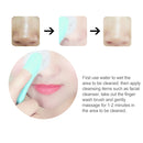 10 PCS Blackhead Brush Face Cleansing Extractor Remover Tool Silicone Finger Massage Brush Face Exfoliating Cleansing Tool(Light Magenta)