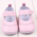Baby Girl First Walkers PU Leather Cute Princess Crib Shoes(Pink)