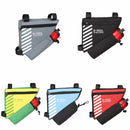 B-soul Bicycle Bags With Water Bottle Triangle Pouch Solid Cycling Front Tube Frame Bag Pocket, Size:20.5*18*5cm(Black)