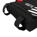 B-soul Bicycle Bags With Water Bottle Triangle Pouch Solid Cycling Front Tube Frame Bag Pocket, Size:20.5*18*5cm(Black)