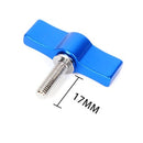 10PCS T-shaped Screw Multi-directional Adjustment Hand Screw Aluminum Alloy Handle Screw, Specification:M4(Blue)