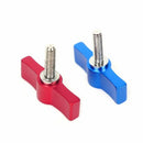 10PCS T-shaped Screw Multi-directional Adjustment Hand Screw Aluminum Alloy Handle Screw, Specification:M5(Blue)