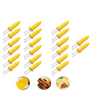 20 PCS Creative Fashion Corn Needle Stainless Steel Portable Barbecue Needle Tool