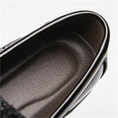 Men Fashion Thick Bottom Pointed Formal Business Leather Shoes, Shoe Size:40(Black)