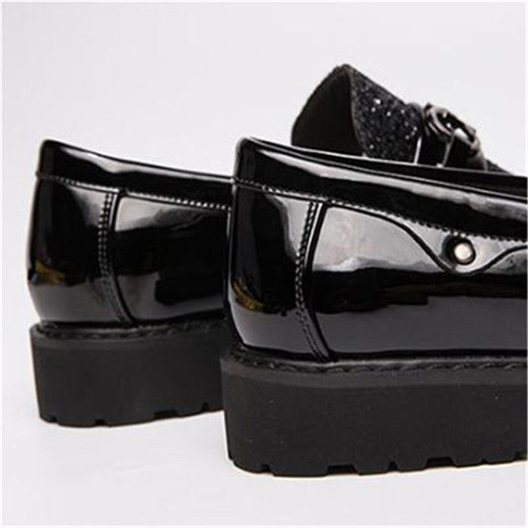 Men Fashion Thick Bottom Pointed Formal Business Leather Shoes, Shoe Size:41(Gold)