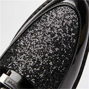 Men Fashion Thick Bottom Pointed Formal Business Leather Shoes, Shoe Size:42(Gold)