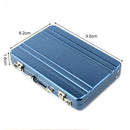 Aluminum Storage Box Business Card Holder Credit Card Bank Card Storage Box(Gold)
