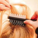 3 PCS Fluffy Shark Fin Portable Comb Professional Hair Dryer Hair Styling Comb(Black)