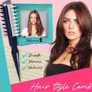 3 PCS Fluffy Shark Fin Portable Comb Professional Hair Dryer Hair Styling Comb(Black)