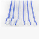20 PCS Dog Cat Effective Pets Oral Care Pet Toothbrush, Specification:Blue Handle + Medium Hair(Blue)