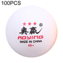 ROYING 100 PCS Professional ABS Table Tennis Training Ball, Diameter: 40mm, Specification:White 2Stars